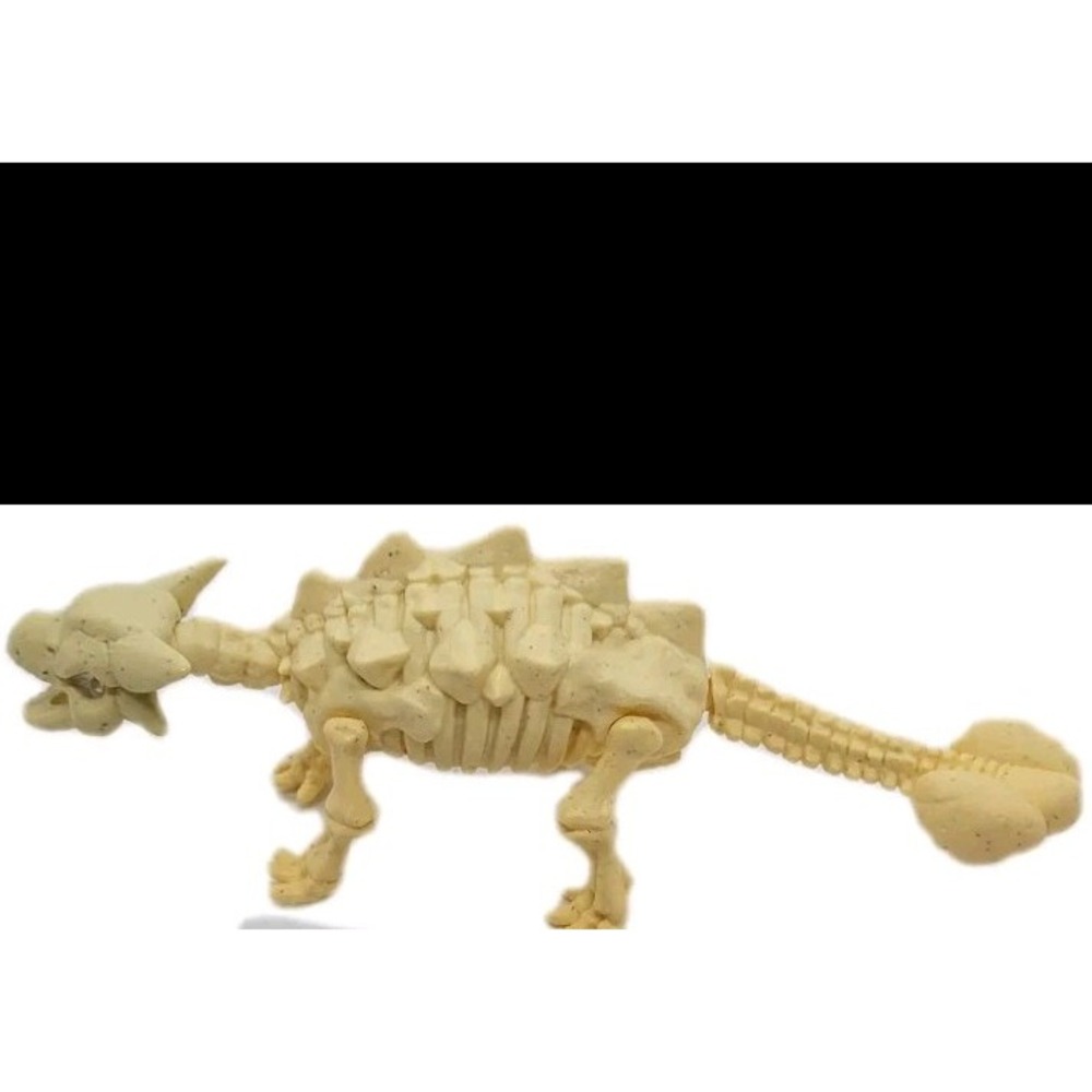 Zuru Robo Alive Dino Fossil Find Ankylosaurus Action Figure Light Up Makes Noise